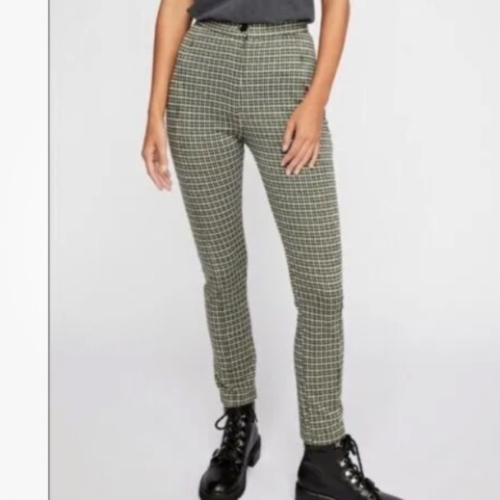 Free People High Waist Bareback Skinny Stretch Pants Size 0